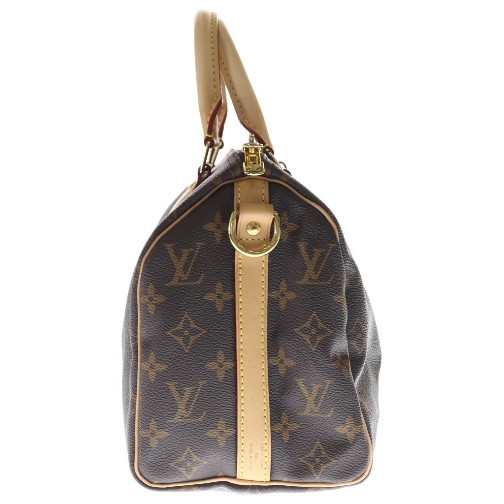 Louis Vuitton Monogram Speedy Bandouliere 25 Leather 2-Way Shoulder Bag Brown — view 3
