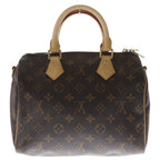 Louis Vuitton Monogram Speedy Bandouliere 25 Leather 2-Way Shoulder Bag Brown — view 2