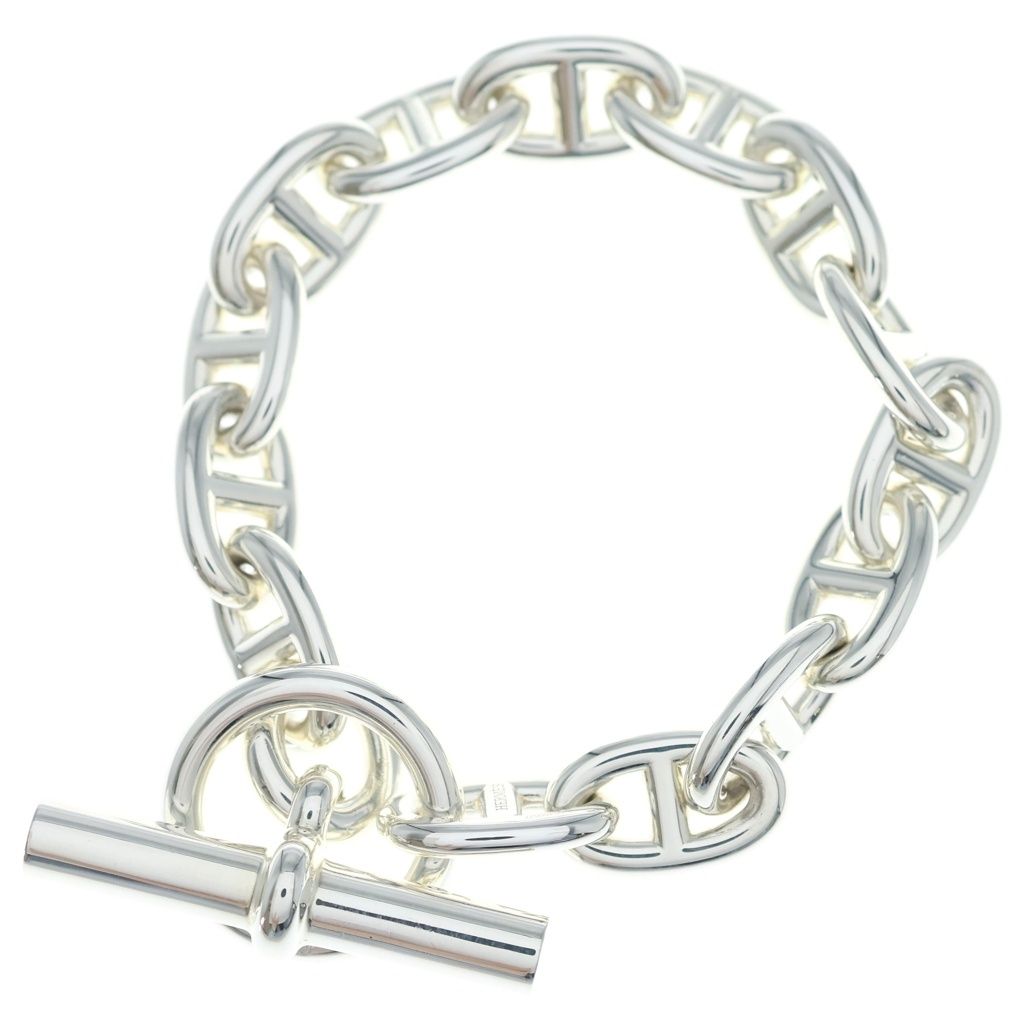 Hermes Chaine D'ancre Bracelet Silver Chain