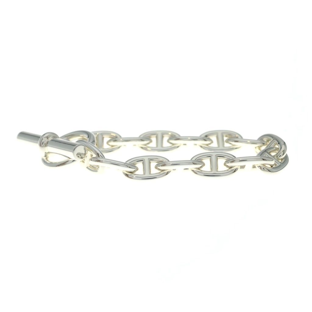 Hermes Chaine D'ancre Bracelet Silver Chain — view 4