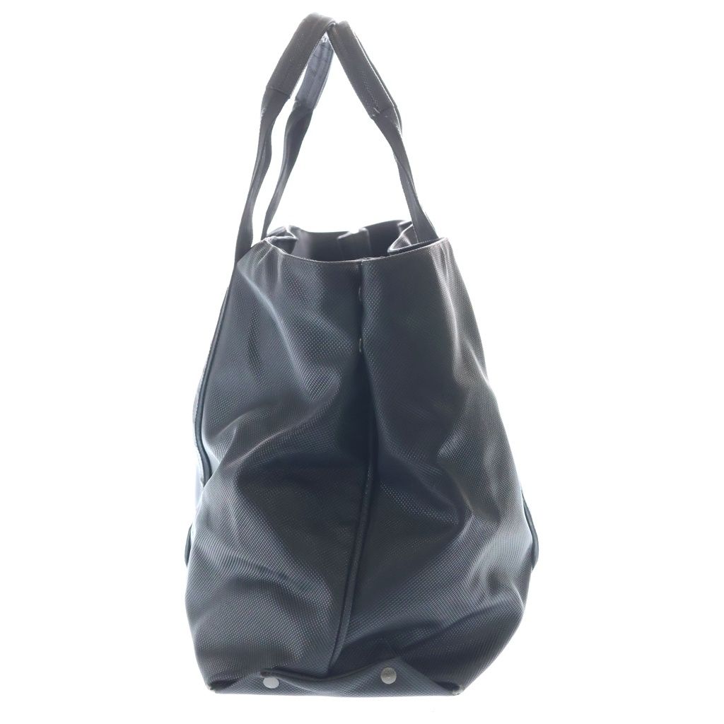 Bottega Veneta Marco Polo Leather Canvas Handle Hand Tote Black — view 3