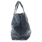 Bottega Veneta Marco Polo Leather Canvas Handle Hand Tote Black — view 3