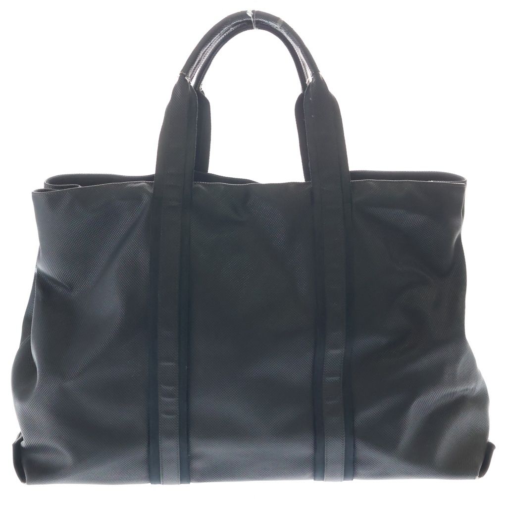 Bottega Veneta Marco Polo Leather Canvas Handle Hand Tote Black — view 2