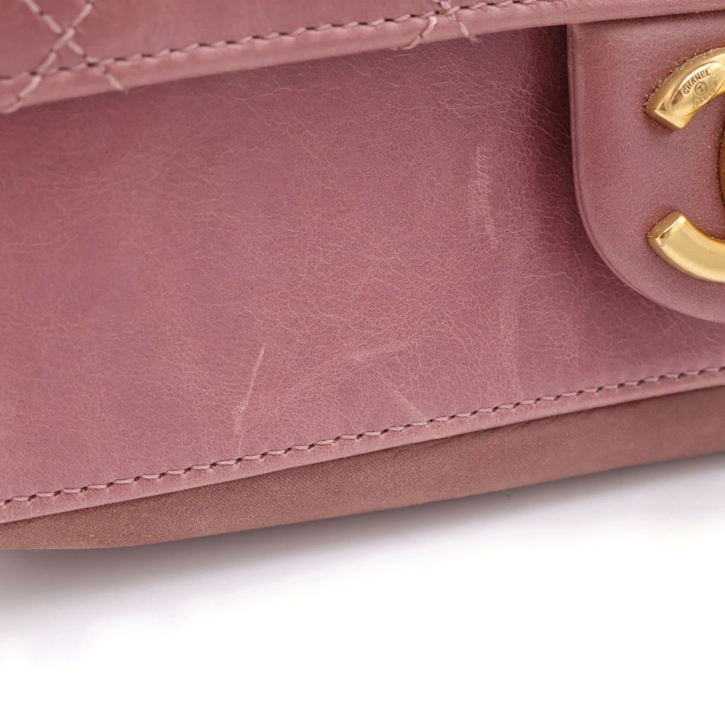 Chanel Quilted Single Flap Calfskin Gold Turnlock 2-Way Chain Shoulder — view 6