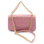 Chanel Quilted Single Flap Calfskin Gold Turnlock 2-Way Chain Shoulder — view 2