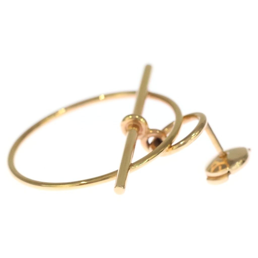 Hermes Echappee PM Earrings 18k Gold Pink — view 4