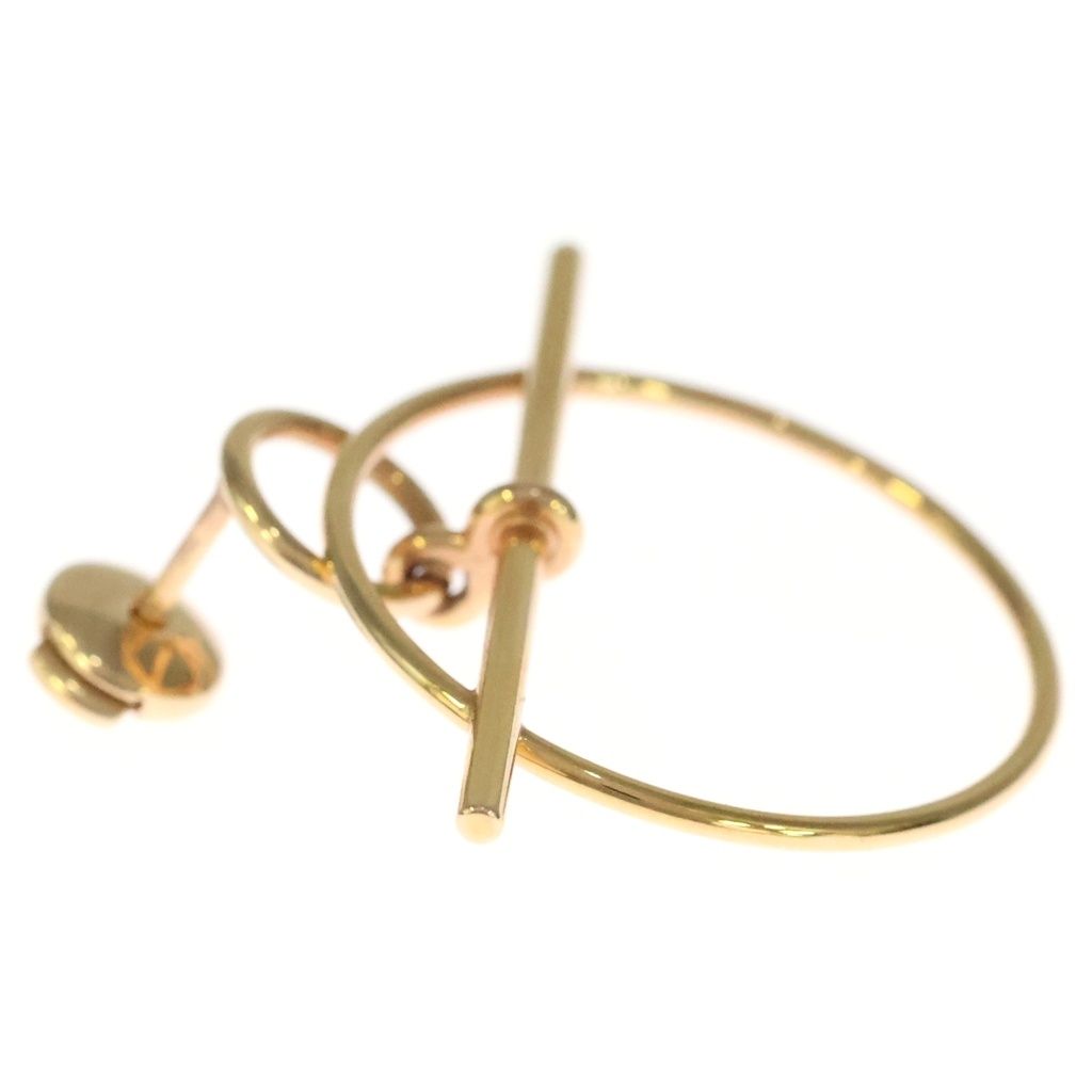 Hermes Echappee PM Earrings 18k Gold Pink — view 3