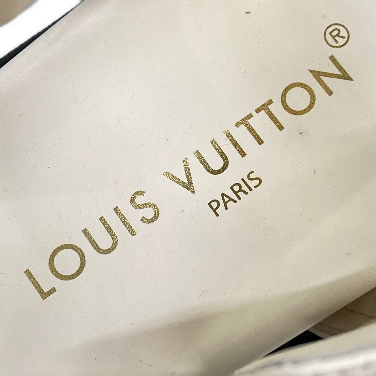 Louis Vuitton Sandals LV Sunset Ivory Velcro Strap LV Twist Motif Leather — view 9