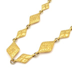 Chanel Necklace Mademoiselle Gold Quilted Diamond — view 3
