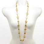 Chanel Necklace Mademoiselle Gold Quilted Diamond — view 2