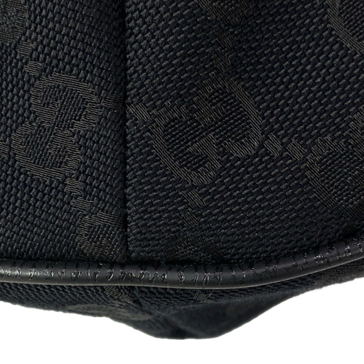 Gucci Shoulder Bag GG Pattern Sherry Black Green Red Crossbody Leather — view 6
