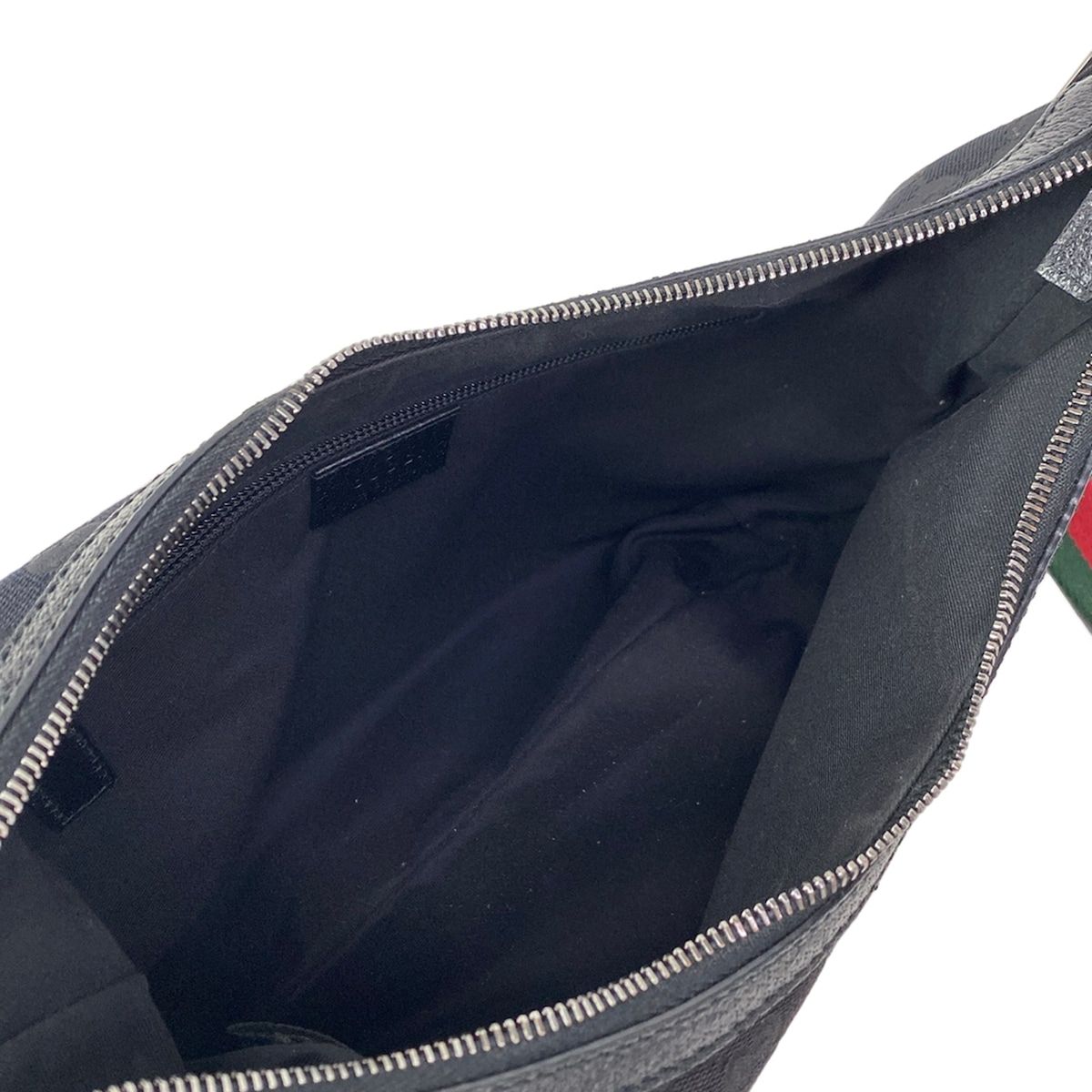 Gucci Shoulder Bag GG Pattern Sherry Black Green Red Crossbody Leather — view 7