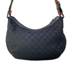 Gucci Shoulder Bag GG Pattern Sherry Black Green Red Crossbody Leather — view 3