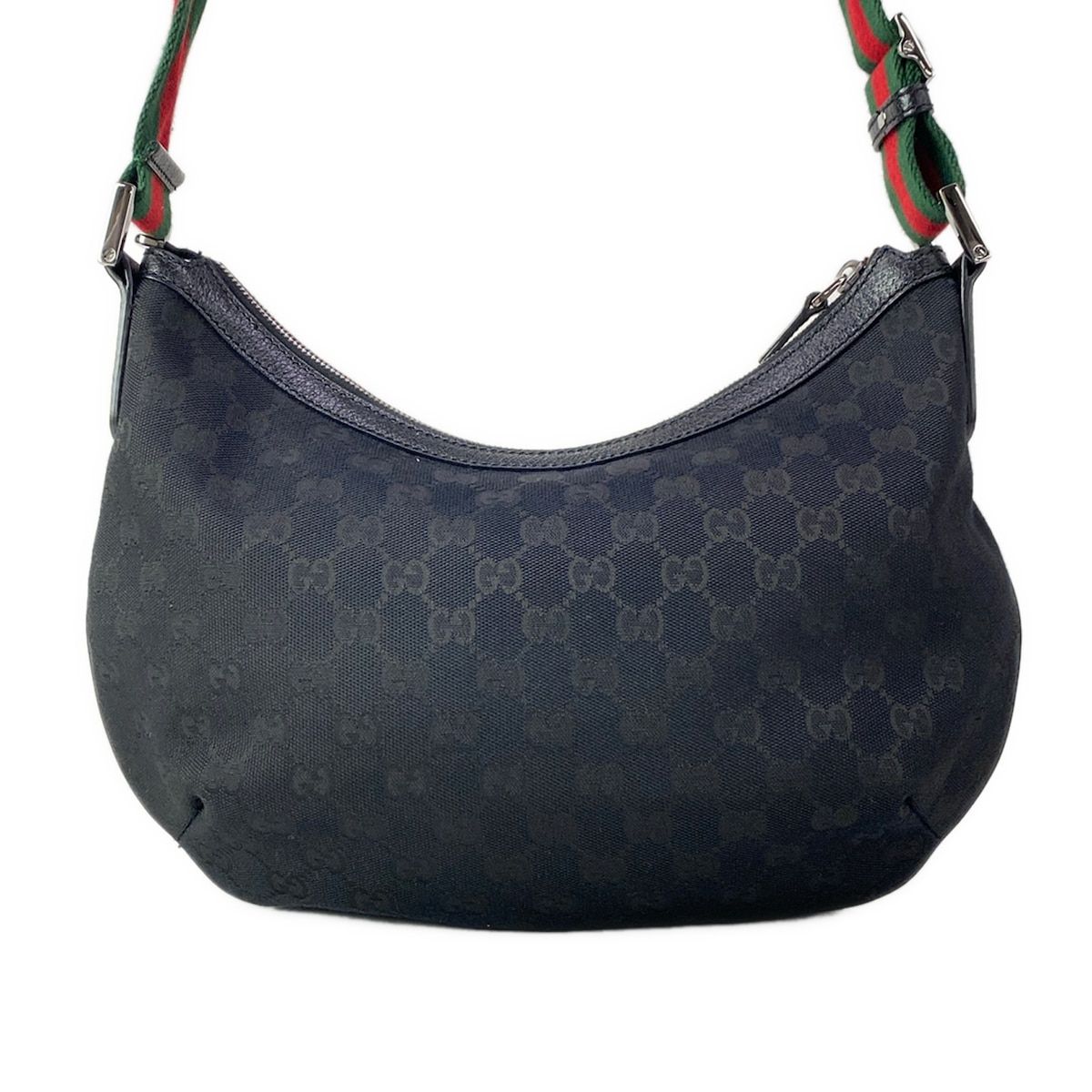 Gucci Shoulder Bag GG Pattern Sherry Black Green Red Crossbody Leather — view 3
