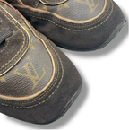 Louis Vuitton Sneakers Monogram Leather Shoes Brown — view 4