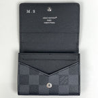 Louis Vuitton Envelope Business Card Holder Case Damier Graphite Black — view 7