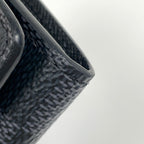 Louis Vuitton Envelope Business Card Holder Case Damier Graphite Black — view 3