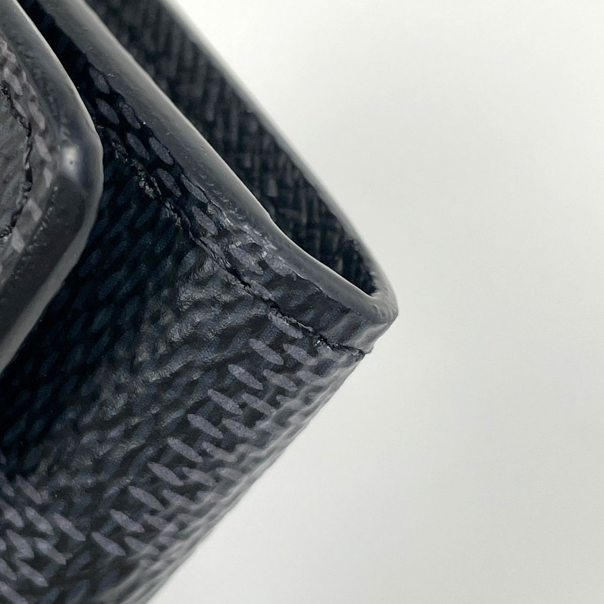 Louis Vuitton Envelope Business Card Holder Case Damier Graphite Black — view 3