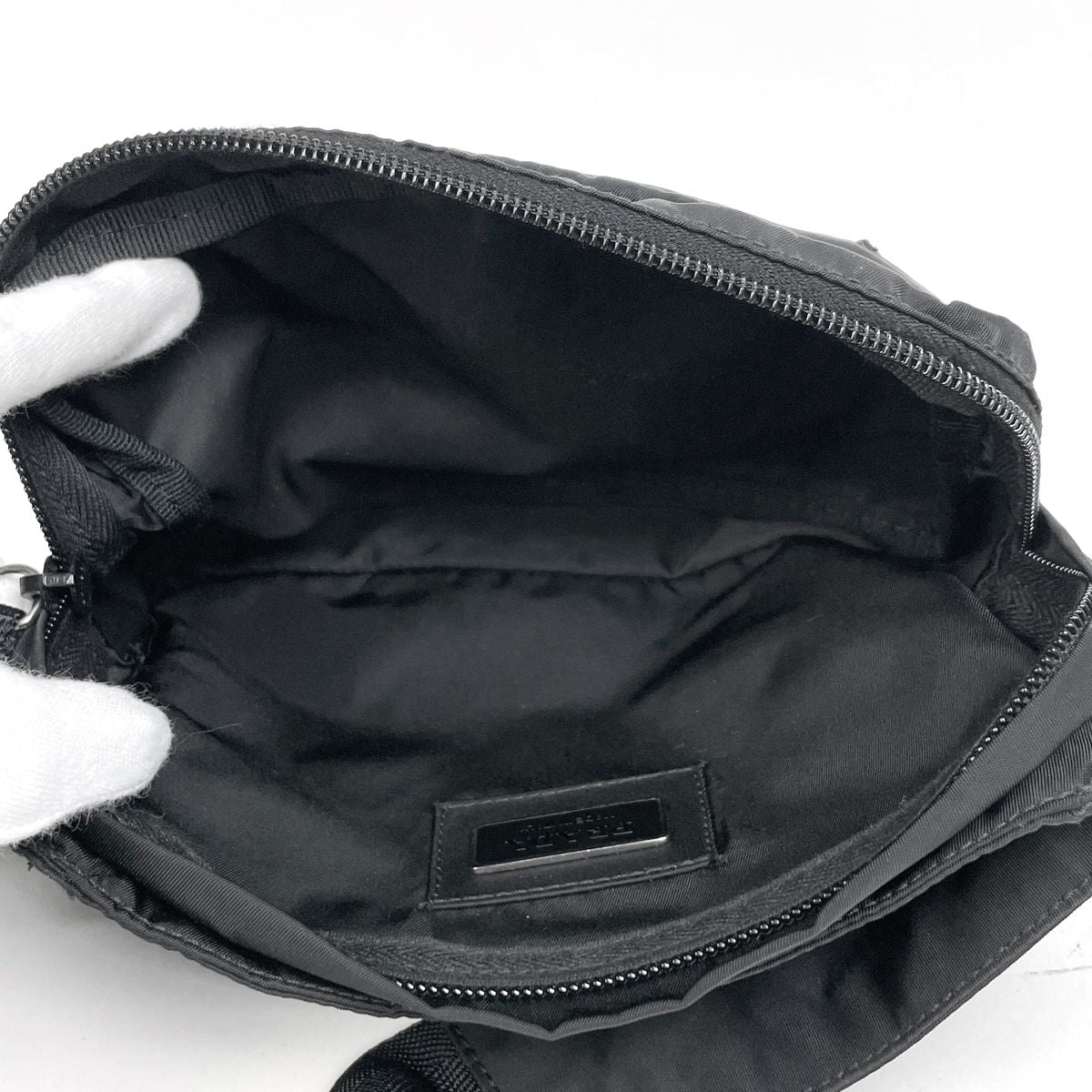 Prada Waist Bag Pouch Nylon Nero — view 8