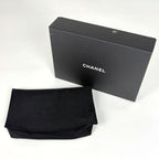 Chanel CC Logo Chain Wallet Quilted Shoulder Bag Caviar Leather Black — view 9