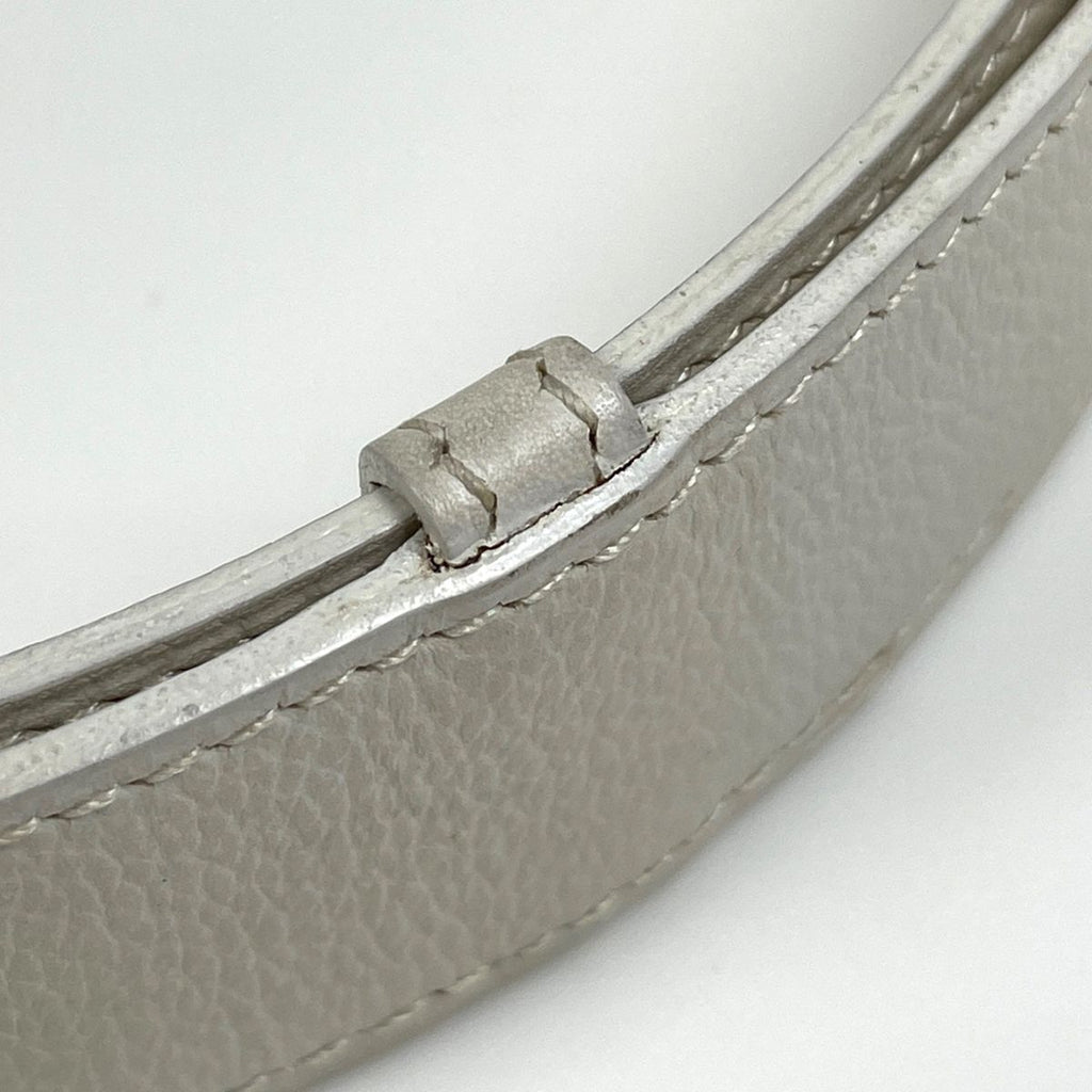 Hermes Logo Belt Leather White — view 3
