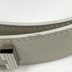 Hermes Logo Belt Leather White — view 2