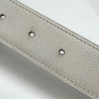 Hermes Logo Belt Leather White — view 4