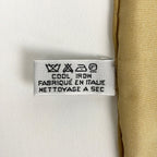 Chanel CC Logo Scarf Chain Pattern Silk Beige Gold — view 2