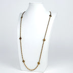 Chanel Clover Motif Necklace Long CC Logo Gold Plated — view 5