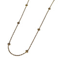 Chanel Clover Motif Necklace Long CC Logo Gold Plated