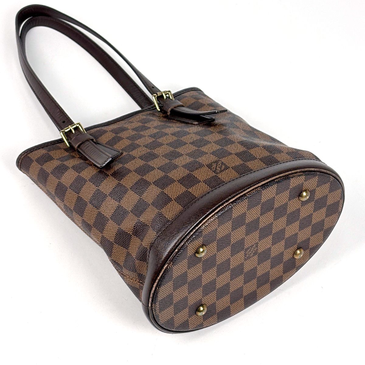 Louis Vuitton Marais Handbag Shoulder Tote Damier Brown — view 2