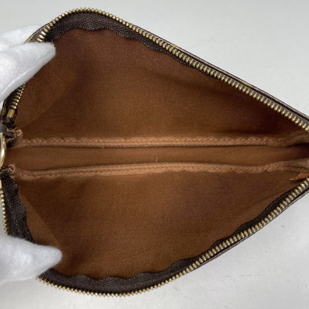 Louis Vuitton Pochette Makeup Cosmetics Pouch Monogram Brown — view 8