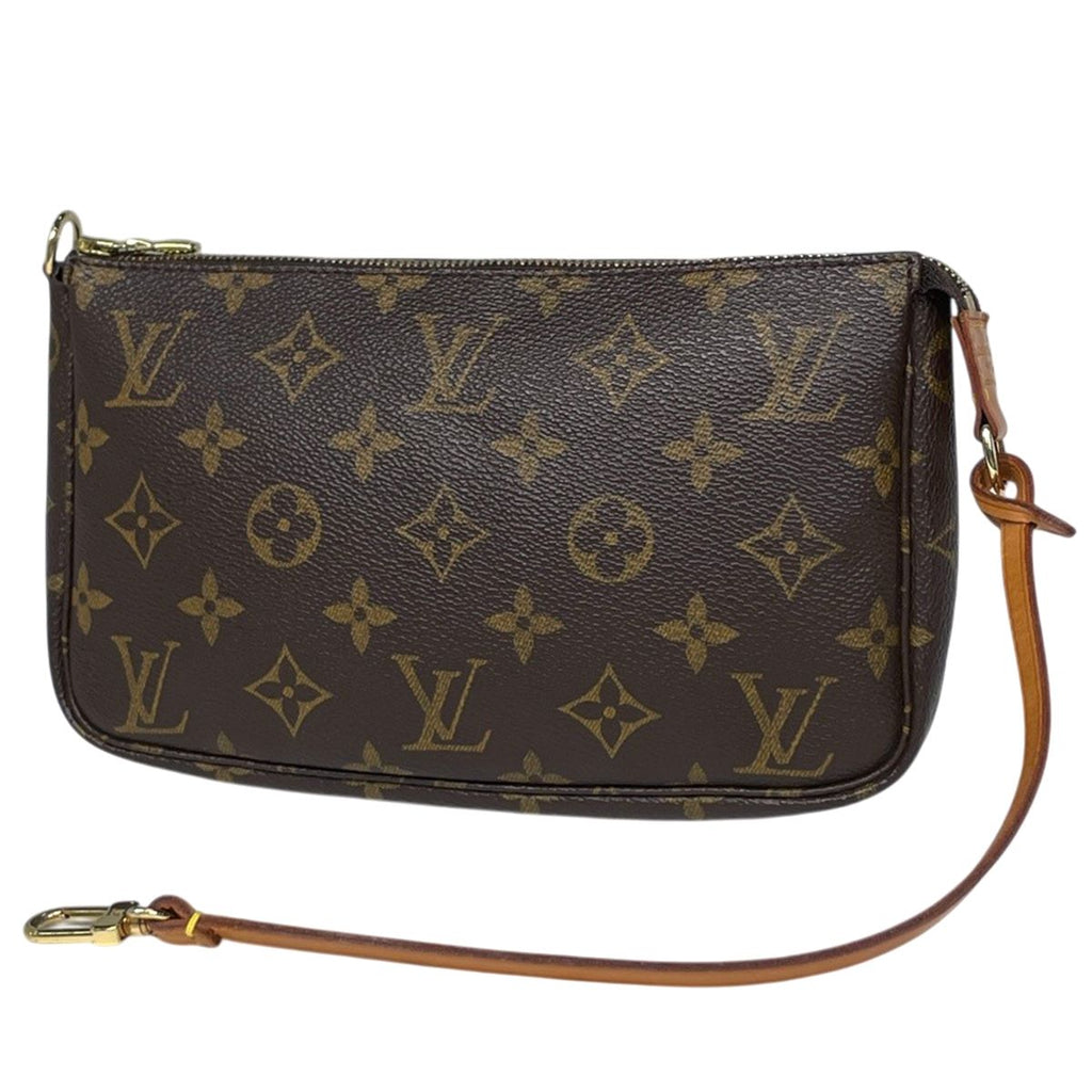 Louis Vuitton Pochette Makeup Cosmetics Pouch Monogram Brown