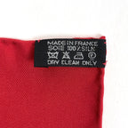 Hermes Carre 90 Jungle Love Leopard Print Scarf Silk Red White Multicolor — view 2