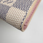 Louis Vuitton Portefeuille Victorine Trifold Wallet Damier Azur White — view 3