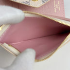 Louis Vuitton Portefeuille Victorine Trifold Wallet Damier Azur White — view 5