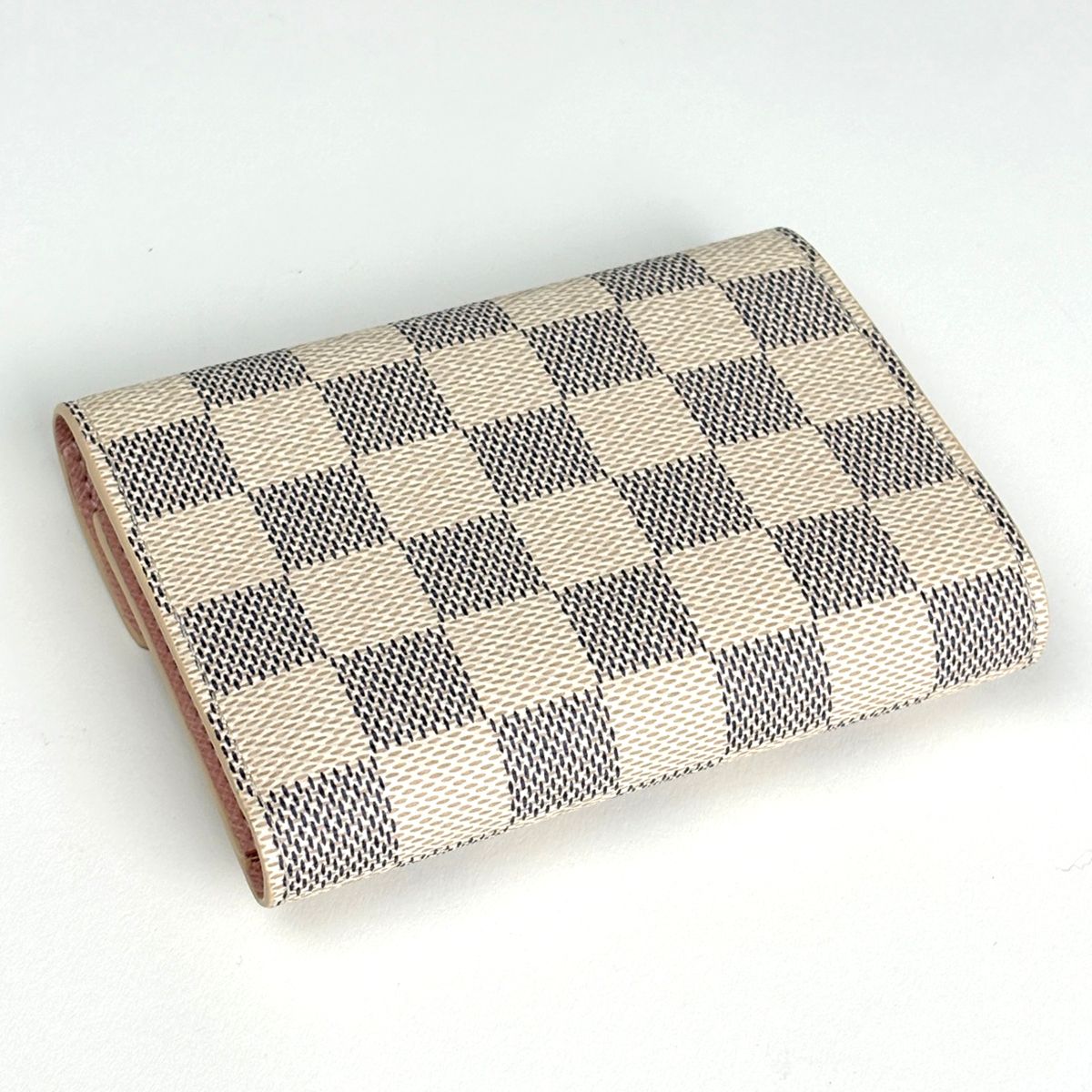 Louis Vuitton Portefeuille Victorine Trifold Wallet Damier Azur White — view 2