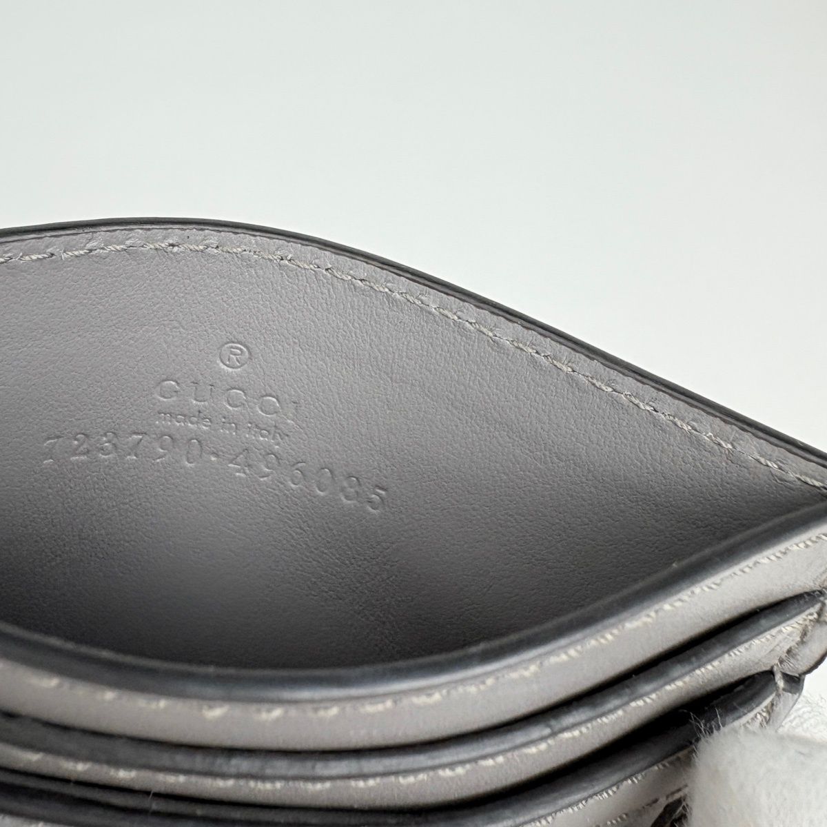 Gucci GG Matelasse Card Case Set Era Leather Gray — view 5