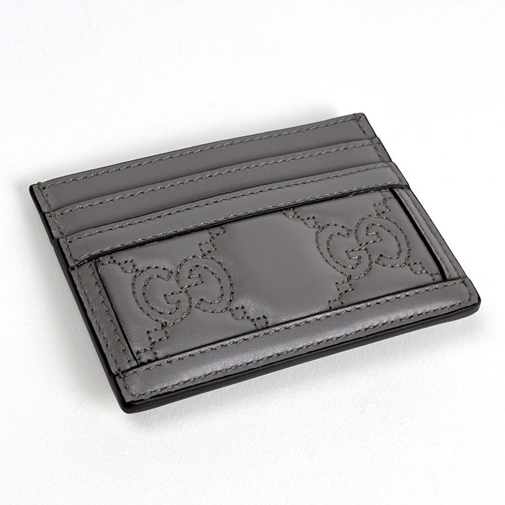 Gucci GG Matelasse Card Case Set Era Leather Gray — view 2