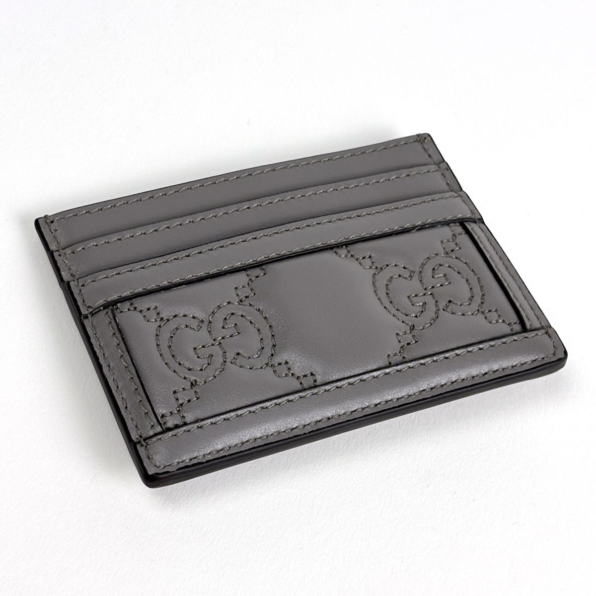 Gucci GG Matelasse Card Case Set Era Leather Gray — view 2