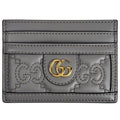 Gucci GG Matelasse Card Case Set Era Leather Gray