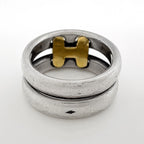 Hermes Olympe Ring Metal Silver Gold — view 3