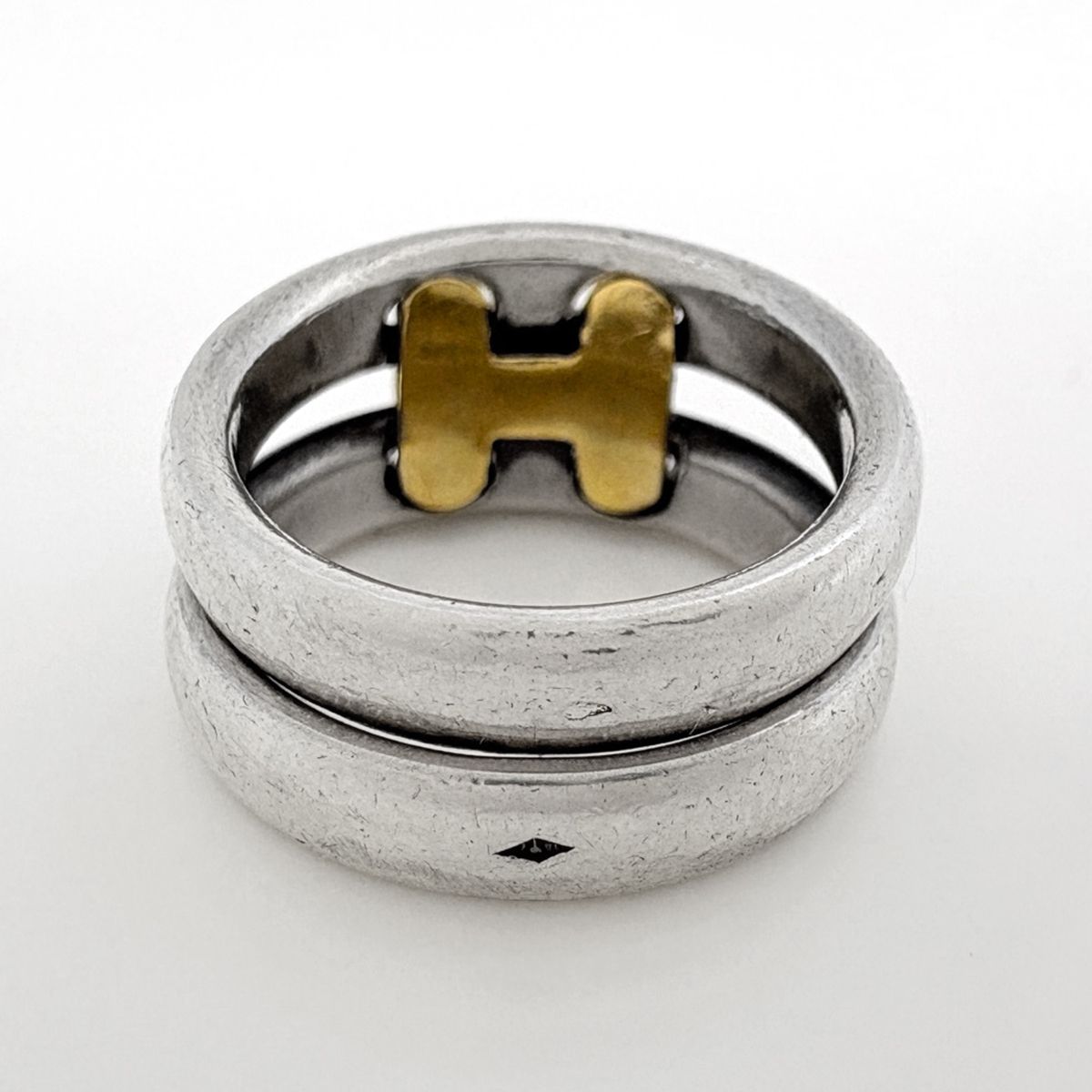 Hermes Olympe Ring Metal Silver Gold — view 3