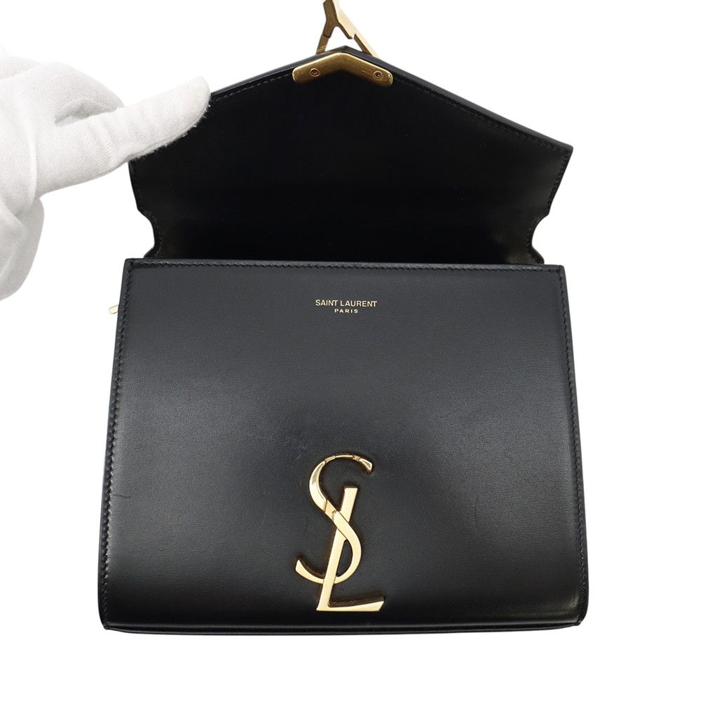 Saint Laurent Paris Handbag Cassandra Mini Top Handle Leather 2-Way Shoulder — view 6