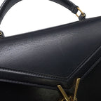 Saint Laurent Paris Handbag Cassandra Mini Top Handle Leather 2-Way Shoulder — view 8