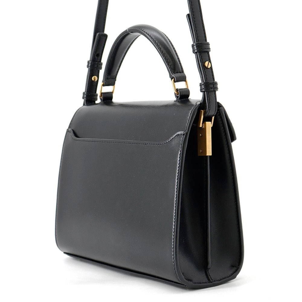 Saint Laurent Paris Handbag Cassandra Mini Top Handle Leather 2-Way Shoulder — view 2