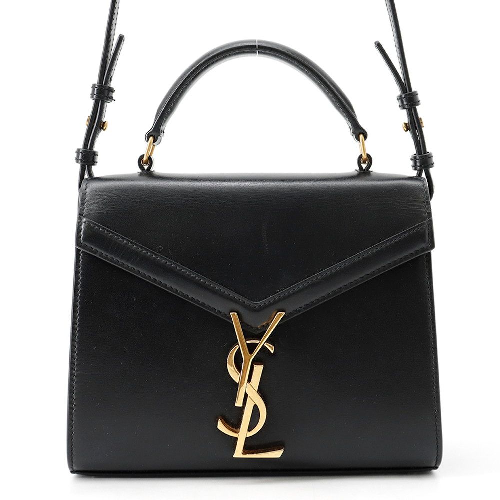 Saint Laurent Paris Handbag Cassandra Mini Top Handle Leather 2-Way Shoulder