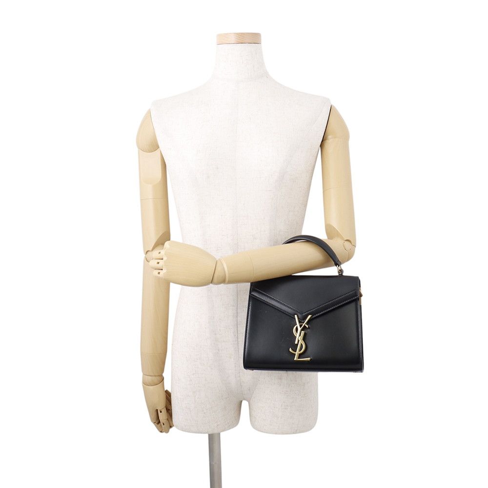 Saint Laurent Paris Handbag Cassandra Mini Top Handle Leather 2-Way Shoulder — view 4