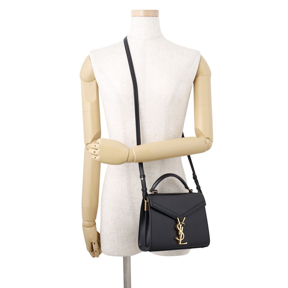 Saint Laurent Paris Handbag Cassandra Mini Top Handle Leather 2-Way Shoulder — view 5