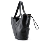 Saint Laurent Paris Tote Hobo Leather Black — view 2